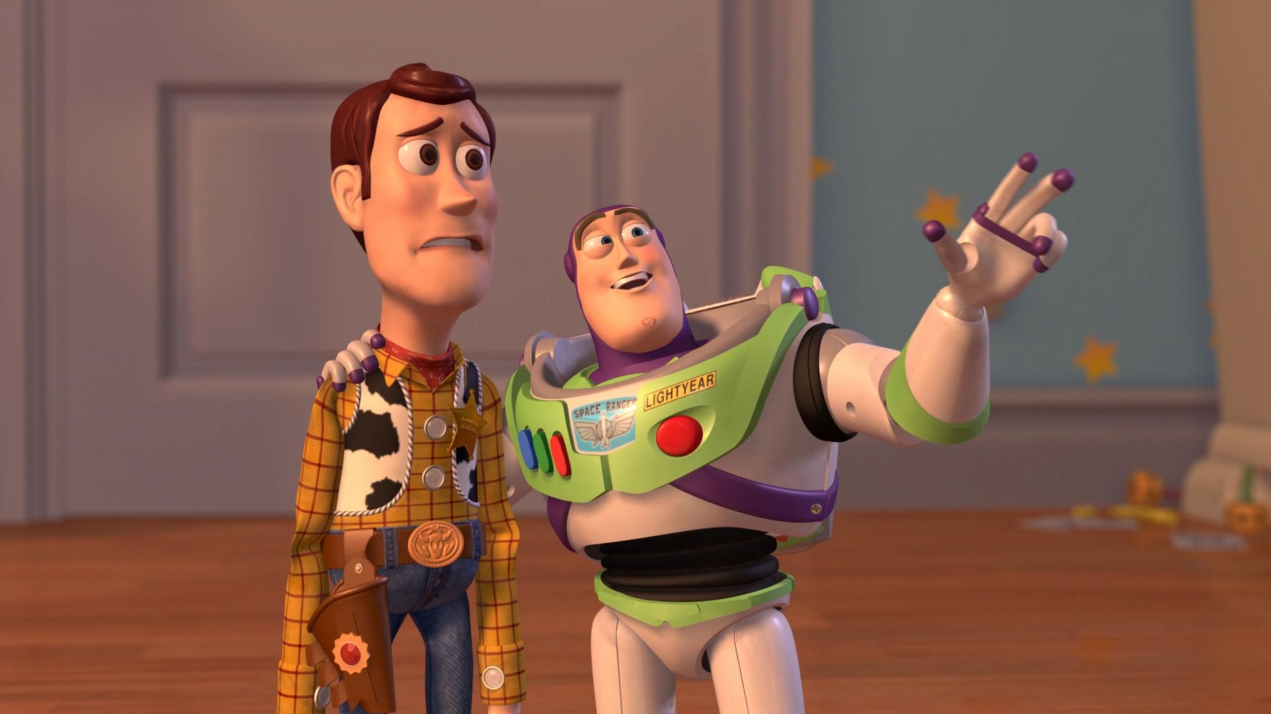 Woody and Buzz Lightyear Everywhere Widescreen