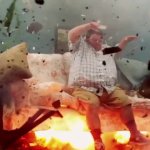 Sofa explosion