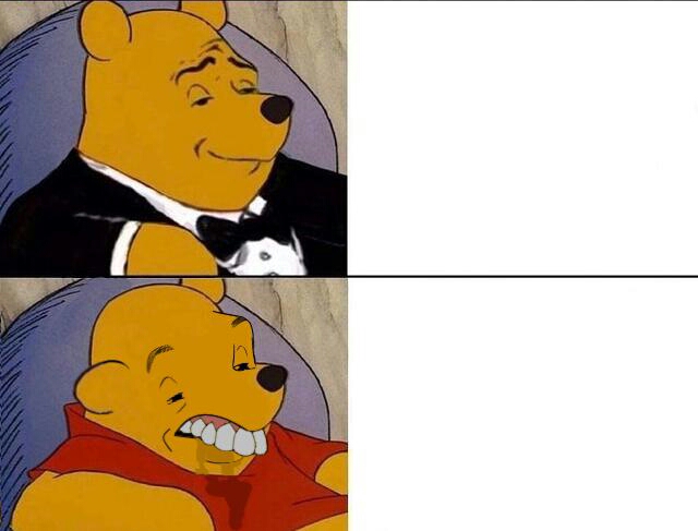 Tuxedo Winnie the Pooh grossed reverse