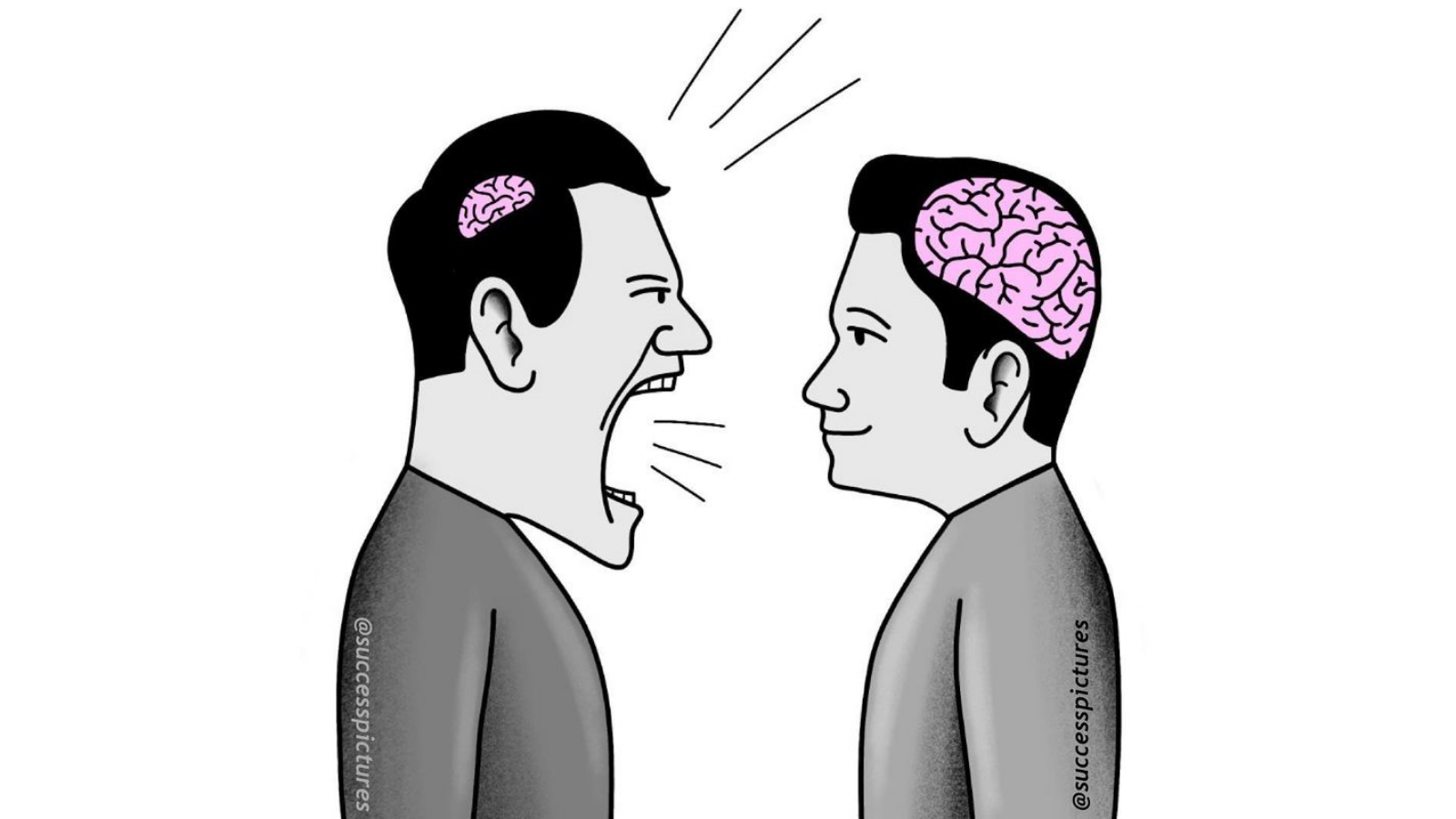 small brain yelling at big brain