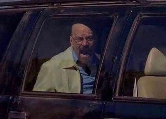 Walter White Screaming At Hank