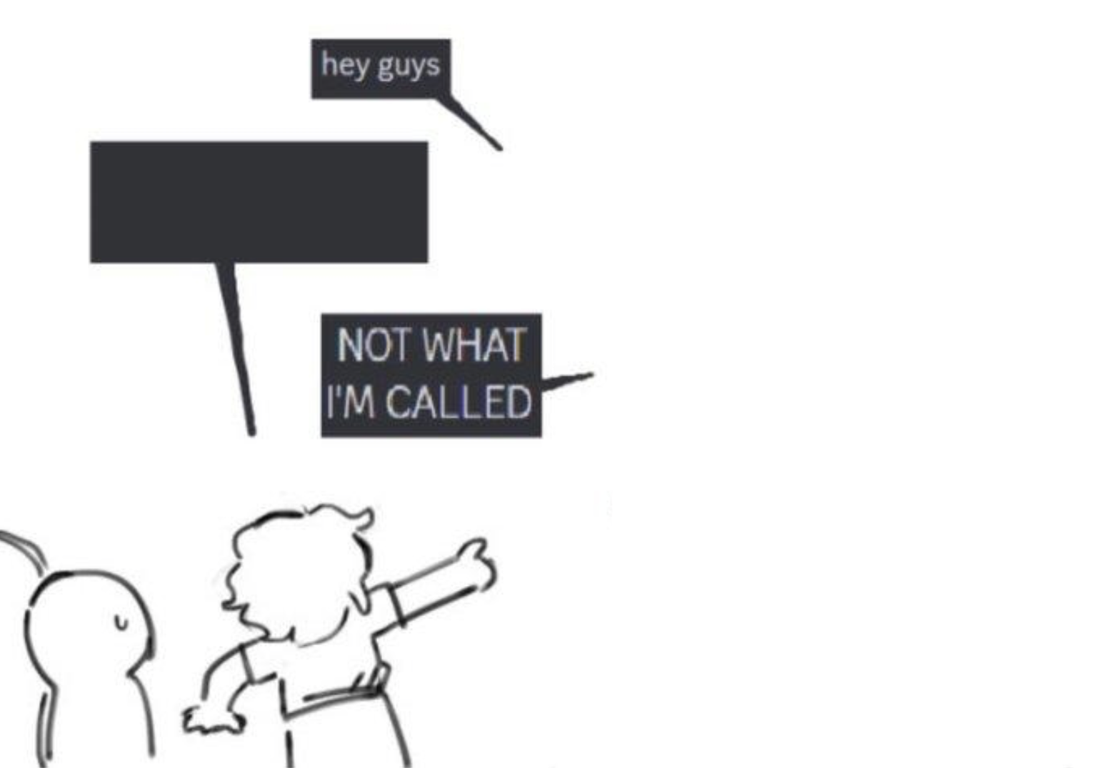 Hey Guys - NOT WHAT I'M CALLED