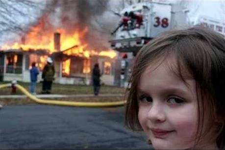 Burning House Girl